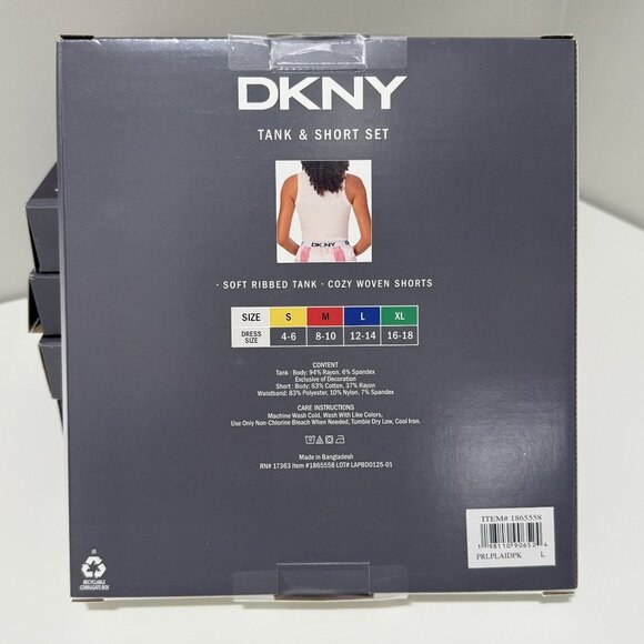 DKNY Tank & Shorts Set Medium - Picture 2 of 5